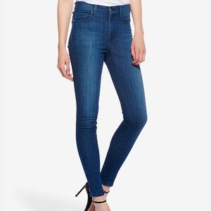 Mott & Bow blue high rise skinny jeans